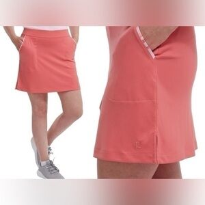 FootJoy Skort Womens Sz Small Sky Blue Performance Golf Active Zip Pocket Shorts